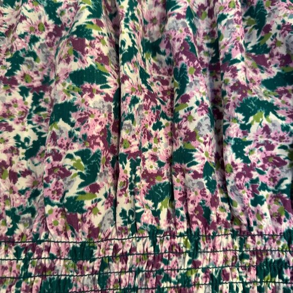 PLEIONE WOMENS MEDIUM FLORAL PURPLE BLOUSE NEW WITH TAG - Picture 4 of 10